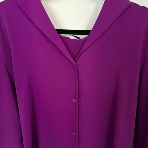Babaton V-Neck Blouse in Purple - Size S - Picture 3 of 8